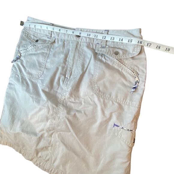Christopher & Banks Woman's Khaki Cargo Skirt Size 10 - Picture 5 of 11